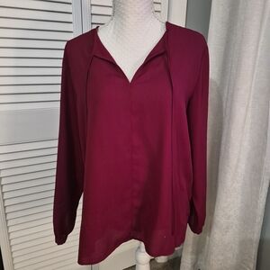 Counterparts Deep Red Women's Blouse